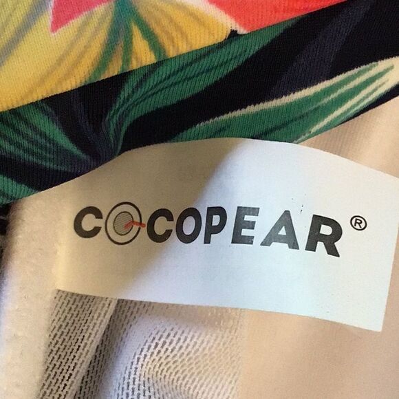 Cocopear Blue Tropical Print Swimsuit Dress -NEW - Picture 11 of 14